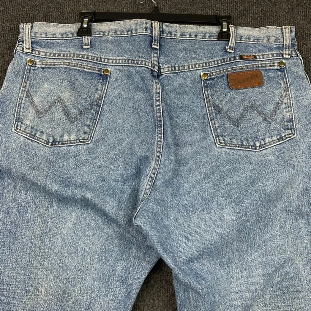 Wrangler Cowboy Cut Jeans 42x30 Stonewash Pants Western Straight Leg
